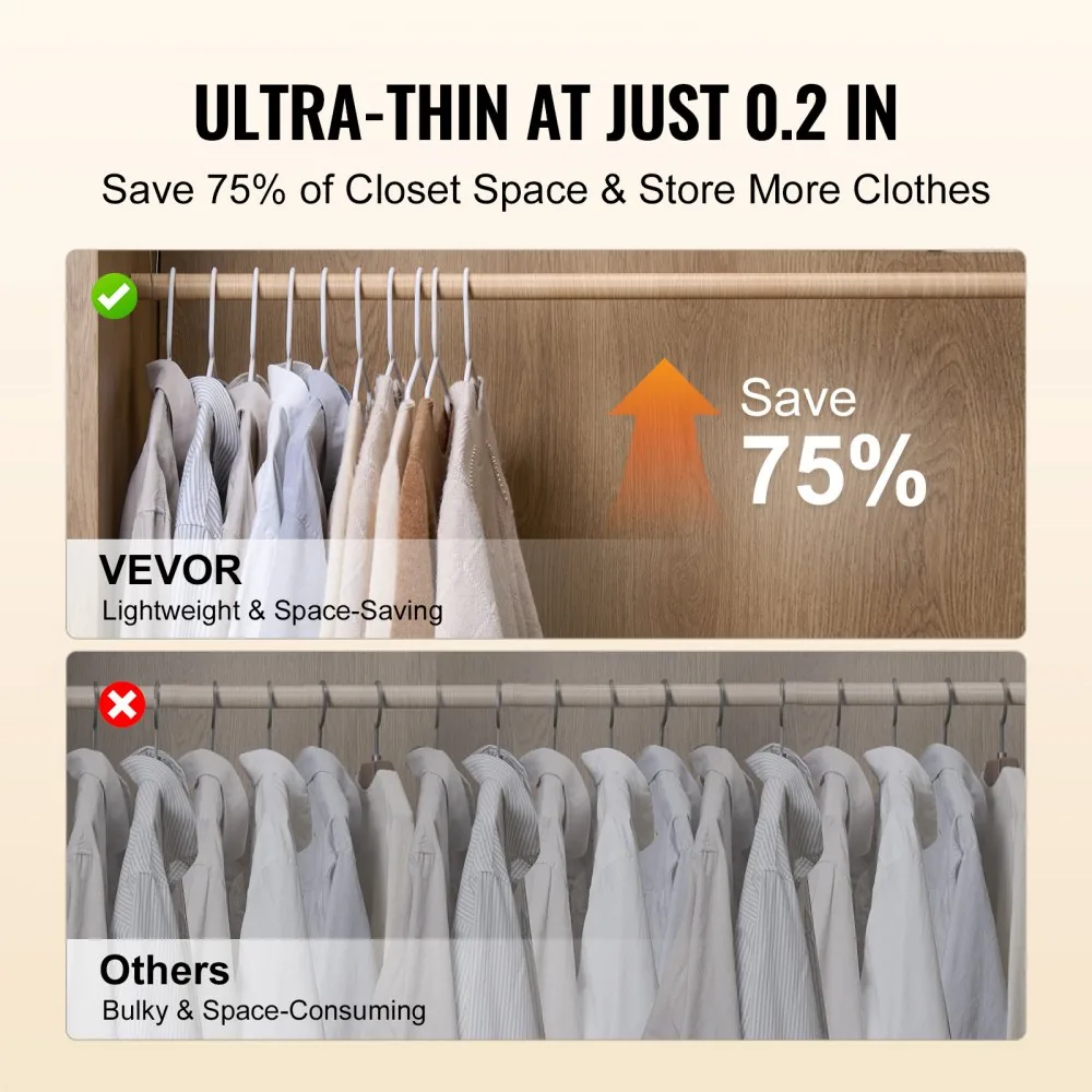 VEVOR Hangers White - Plastic product image 4