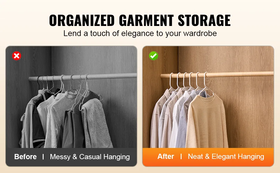 VEVOR Hangers White - Plastic feature 4