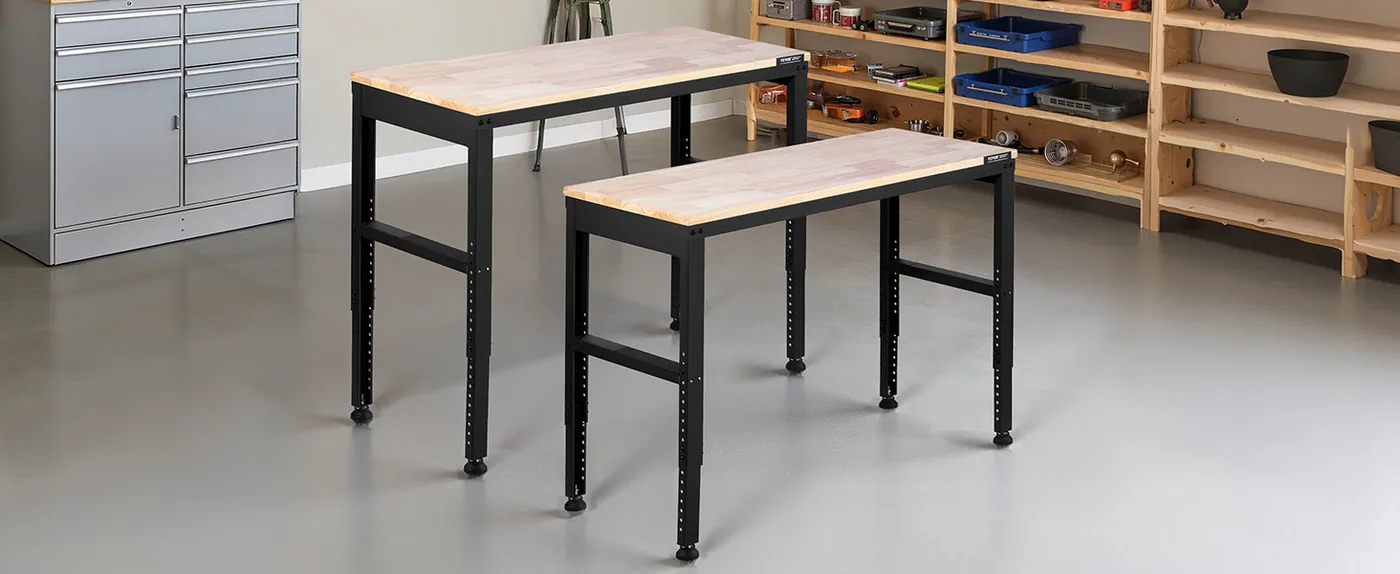 VEVOR Adjustable Workbench 48x20 inch Tool Room