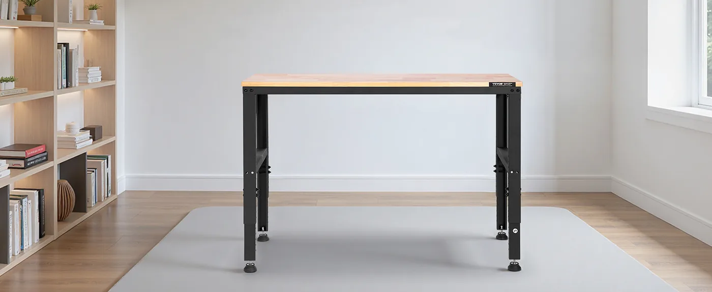 VEVOR Adjustable Workbench 48x20 inch Study Room