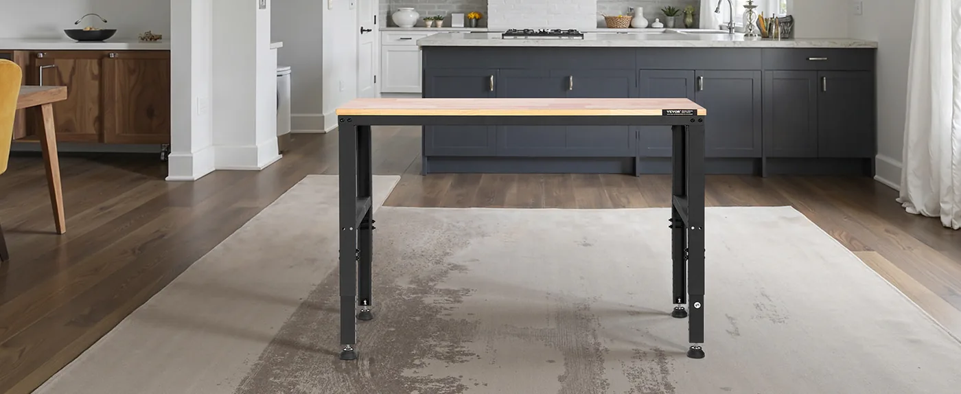 VEVOR Adjustable Workbench 48x20 inch Dining Room