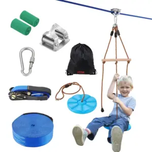 VEVOR Zipline Kit for Kids and Adult Nylon 52 ft product image 1