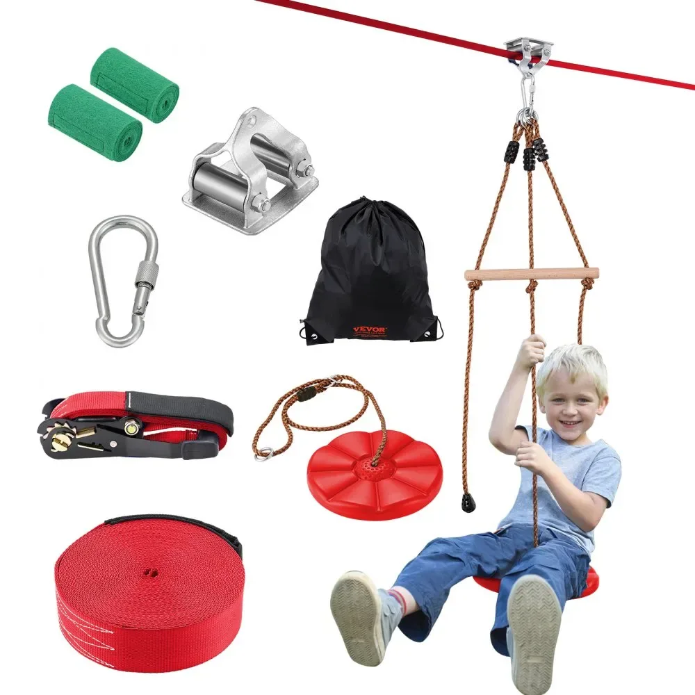 VEVOR Zipline Kit for Kids and Adult Nylon 65 ft product image 1