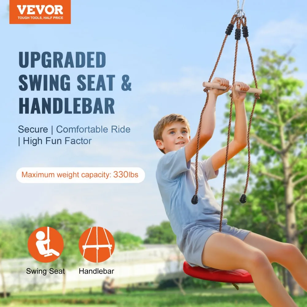 VEVOR Zipline Kit for Kids and Adult Nylon 65 ft product image 2