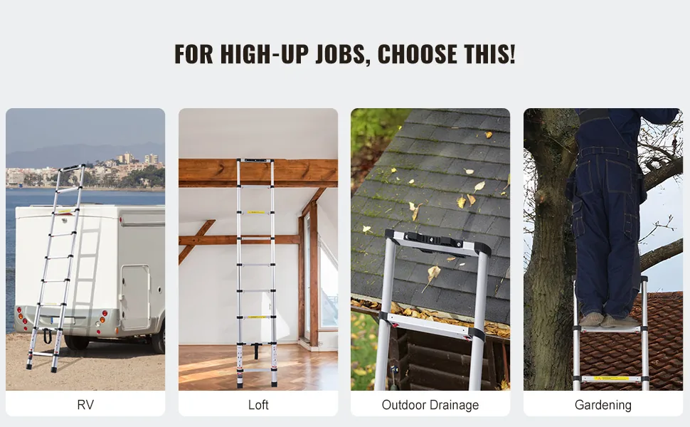VEVOR Telescoping Ladder 8.5 ft feature 4