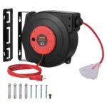 VEVOR Retractable Extension Cord Reel 50 ft Red+Black product image 1