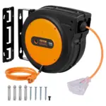 VEVOR Retractable Extension Cord Reel 75 ft Orange+Black product image 1