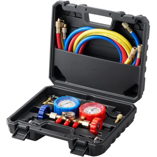 VEVOR 3-way AC manifold gauge set front view