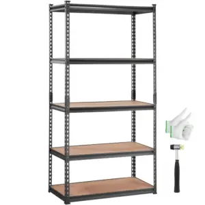 VEVOR 5-tier storage shelving unit front view