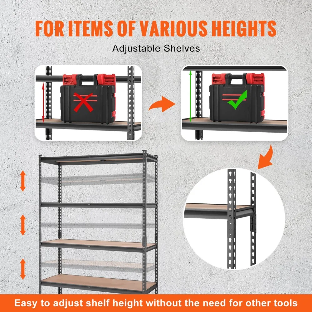 VEVOR storage rack dimensions