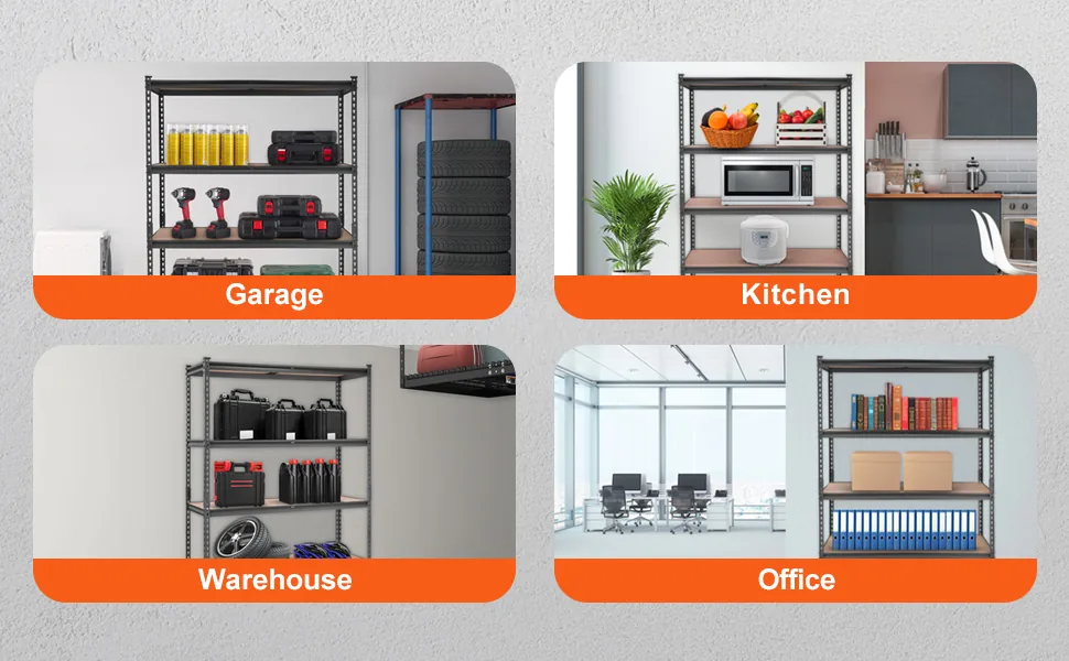 VEVOR 5-tier garage shelving unit for organized storage