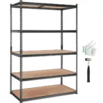 VEVOR 5 tier storage shelving unit front view