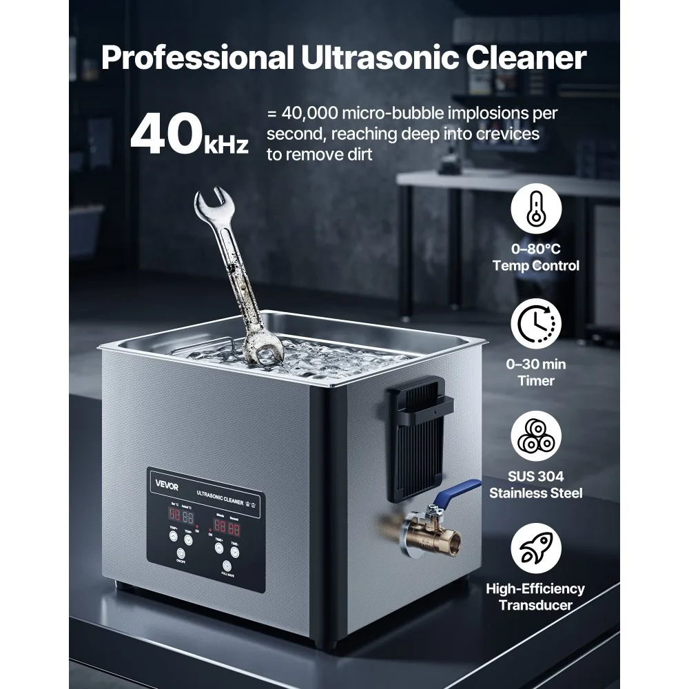 VEVOR 15L Ultrasonic Cleaner 15 L product image 2
