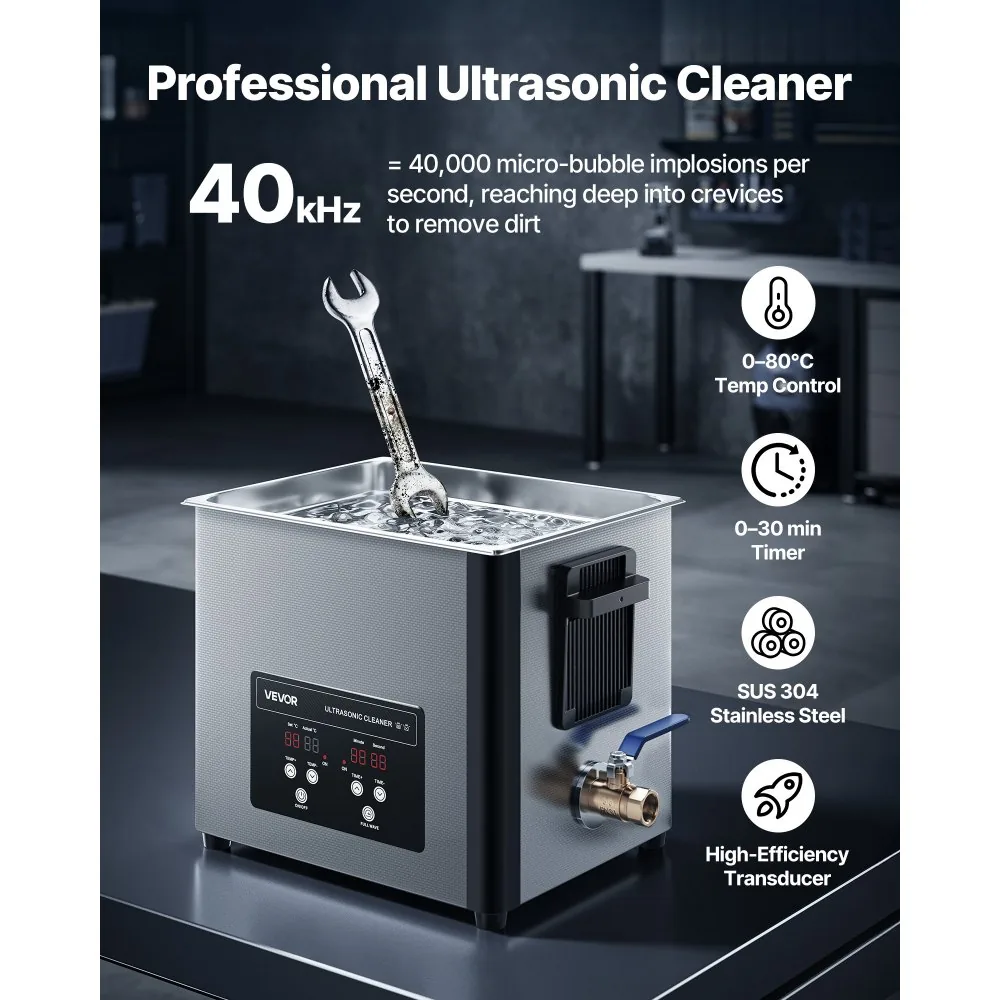 VEVOR 10L Ultrasonic Cleaner 10 L product image 2