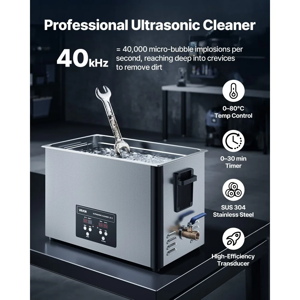 VEVOR 30L Ultrasonic Cleaner 30 L product image 2