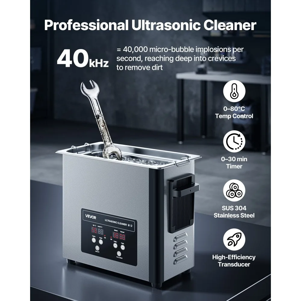 VEVOR 6L Ultrasonic Cleaner 6 L product image 2