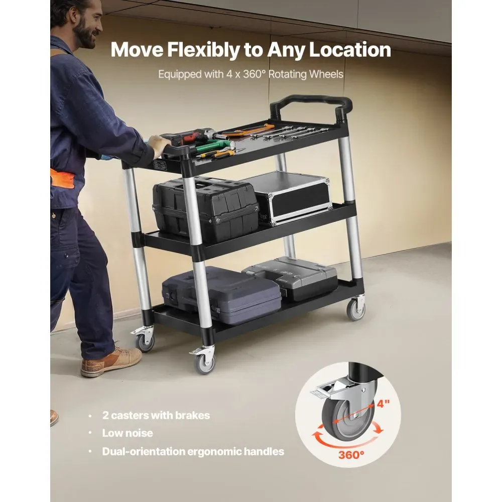 VEVOR Utility Cart 3 Layers Large Size product image 3