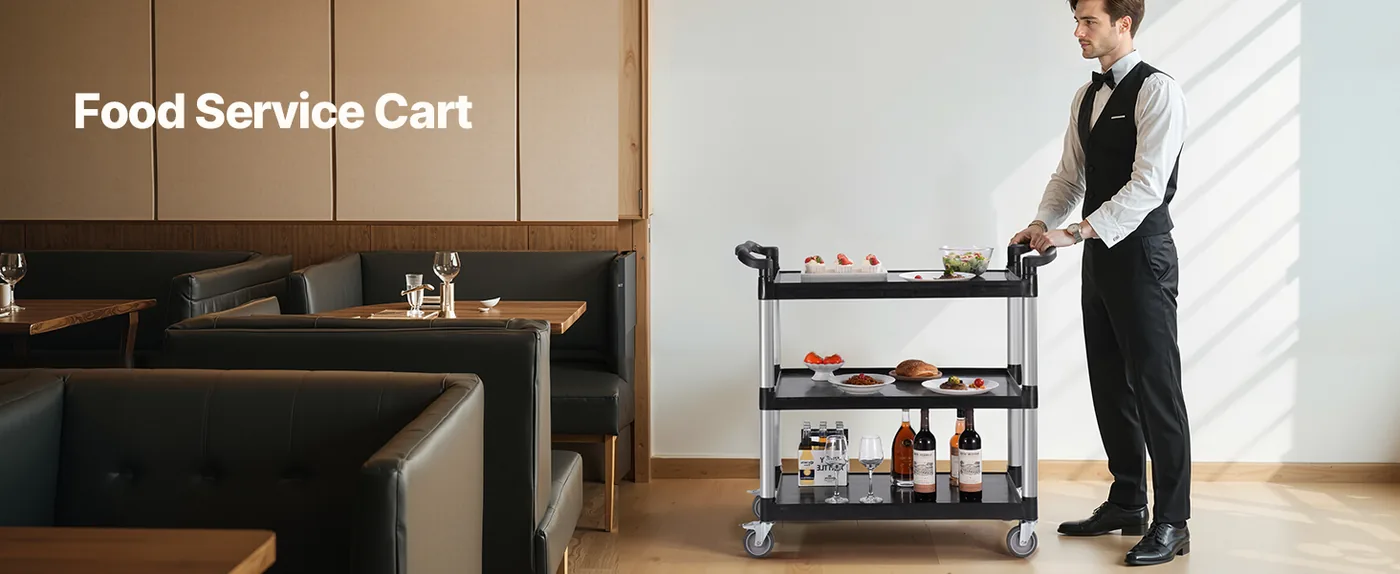 VEVOR Utility Cart 3 Layers Large Size Restaurant
