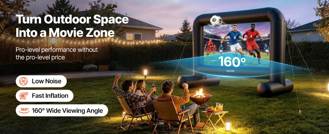 VEVOR Inflatable Movie Screen 14FT(Upgraded) overview