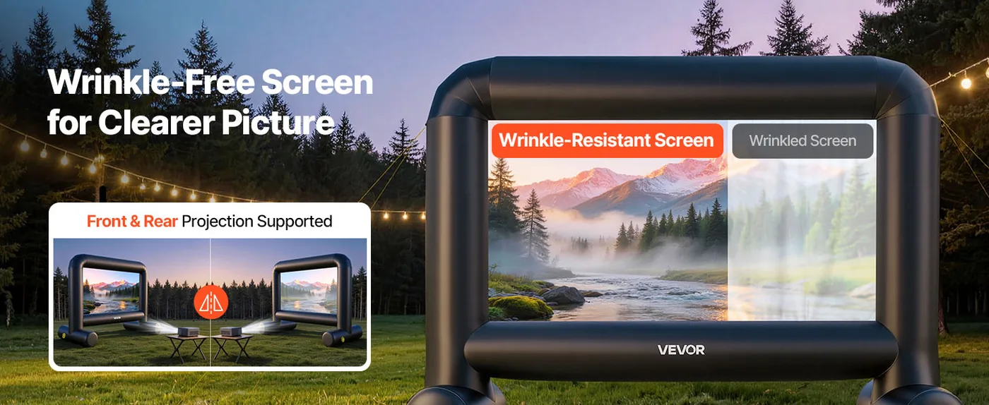 VEVOR Inflatable Movie Screen 14FT(Upgraded) Clear Image Quality