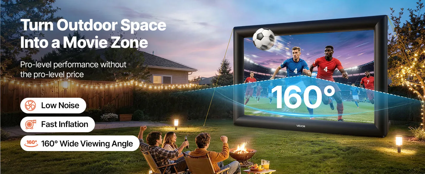VEVOR Inflatable Movie Screen 24FT(Upgraded) overview