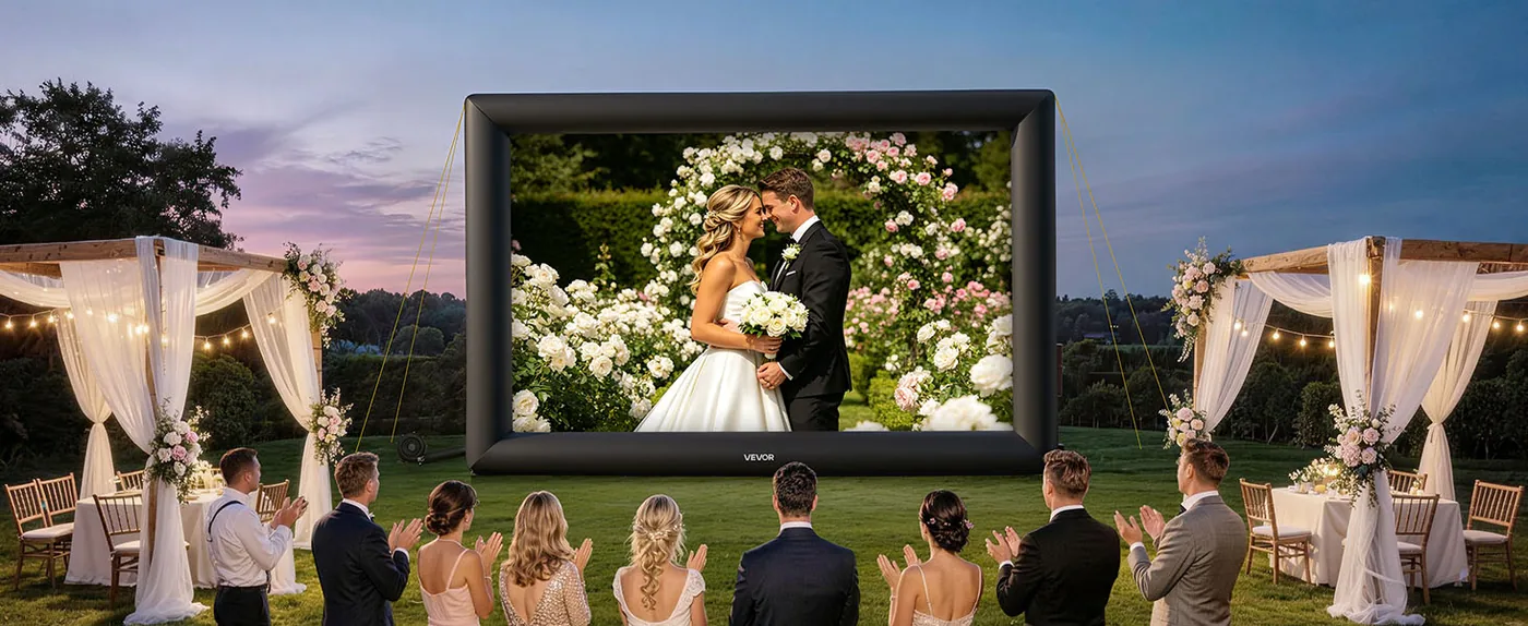VEVOR Inflatable Movie Screen 24FT(Upgraded) Wedding Parties