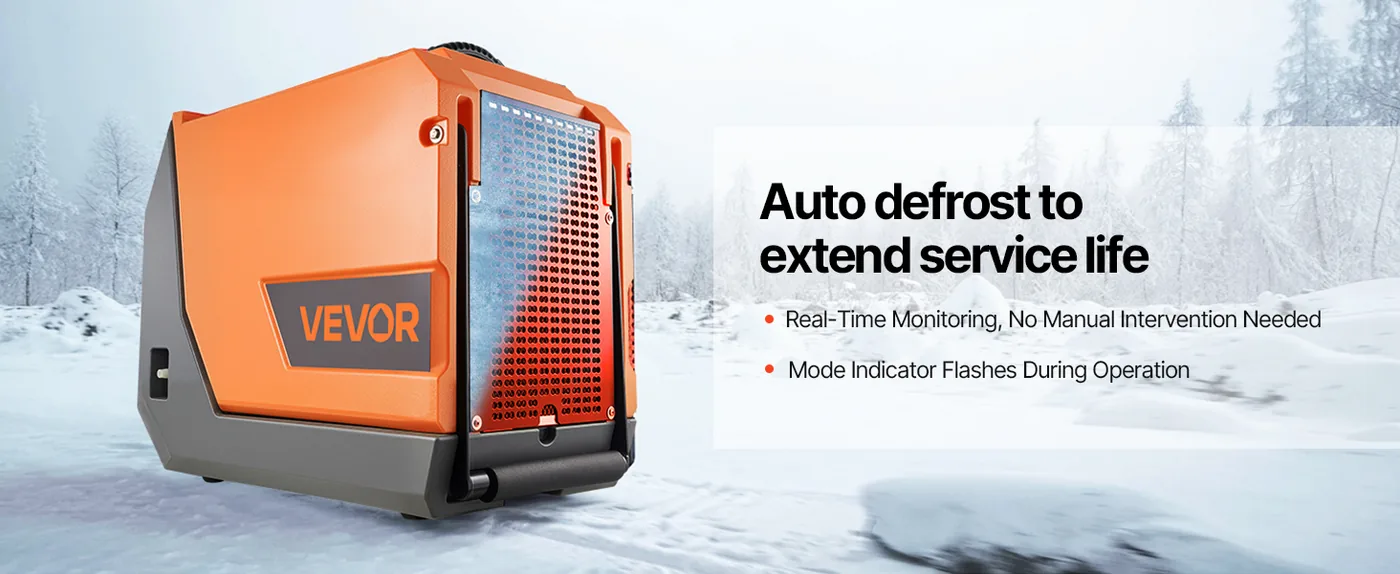 VEVOR 180 Pints Commercial Dehumidifier with Pump/Drain Hose Smart Defrost