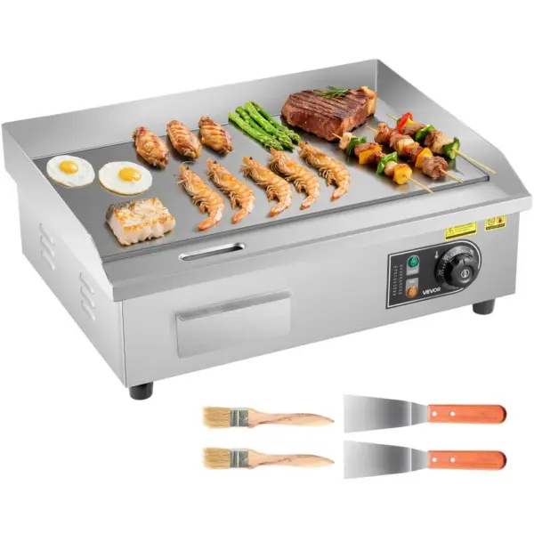 VEVOR commercial electric griddle front view