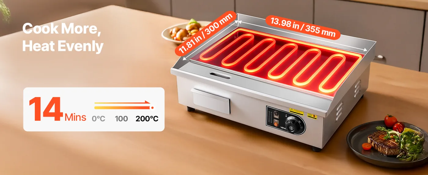 VEVOR commercial electric griddle overview