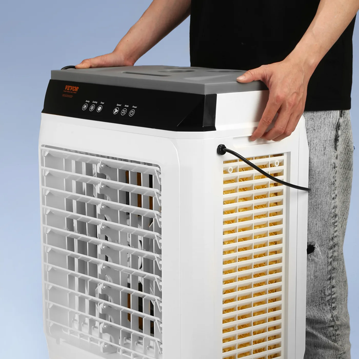 VEVOR Evaporative Air Cooler 26.5 L Carry with Ease