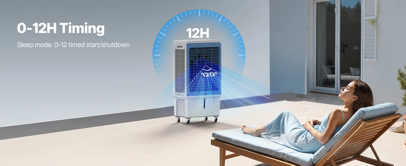 VEVOR Evaporative Air Cooler 48 L Low Water Reminder
