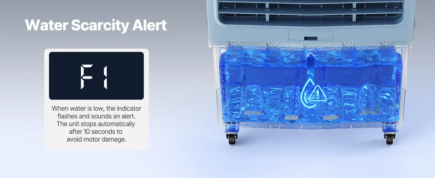 VEVOR Evaporative Air Cooler 48 L 0-12H Timer