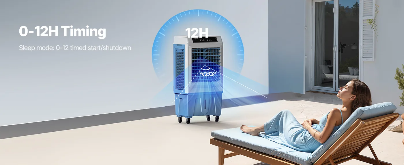 VEVOR Evaporative Air Cooler 30 L Low Water Reminder
