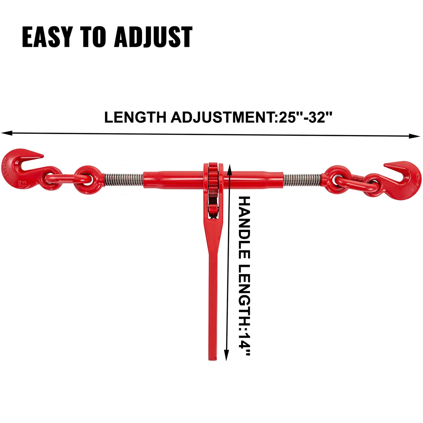 VEVOR 9215LBS 3/8" &ndash; 1/2" Ratchet Binders 9 3/8-1/2 inch feature 5