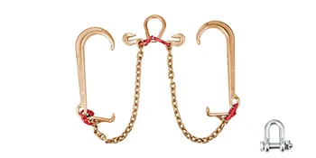 VEVOR G80 V Bridle Chain 1 Pack 2 ft Large J Hook+T Hook+Gra feature 9
