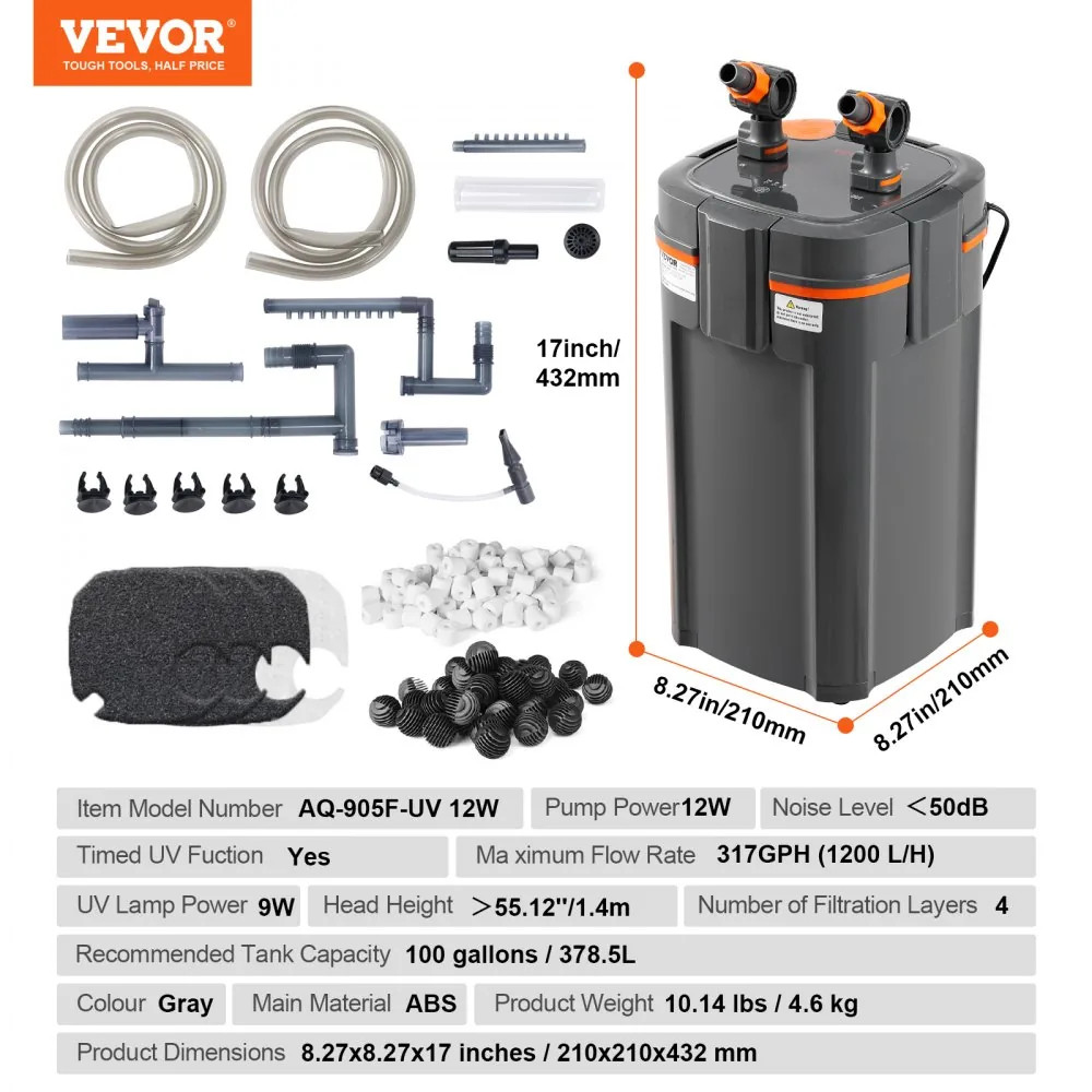 VEVOR Aquarium Filter 317GPH 1200L/h product image 7