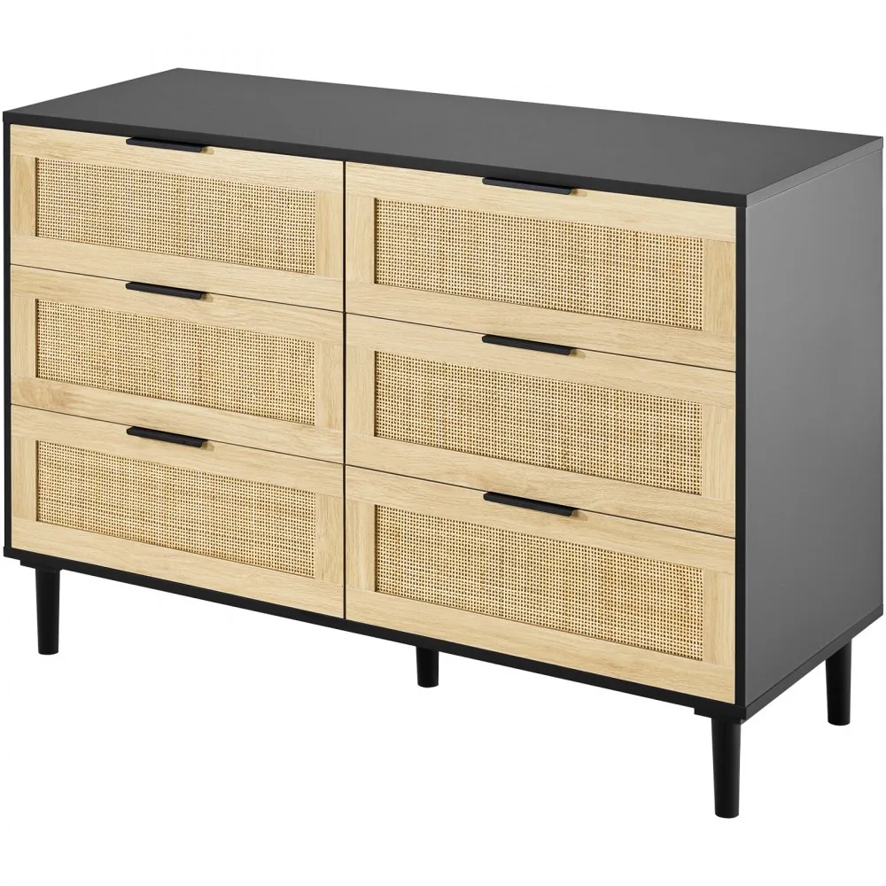 VEVOR rattan dresser living room storage