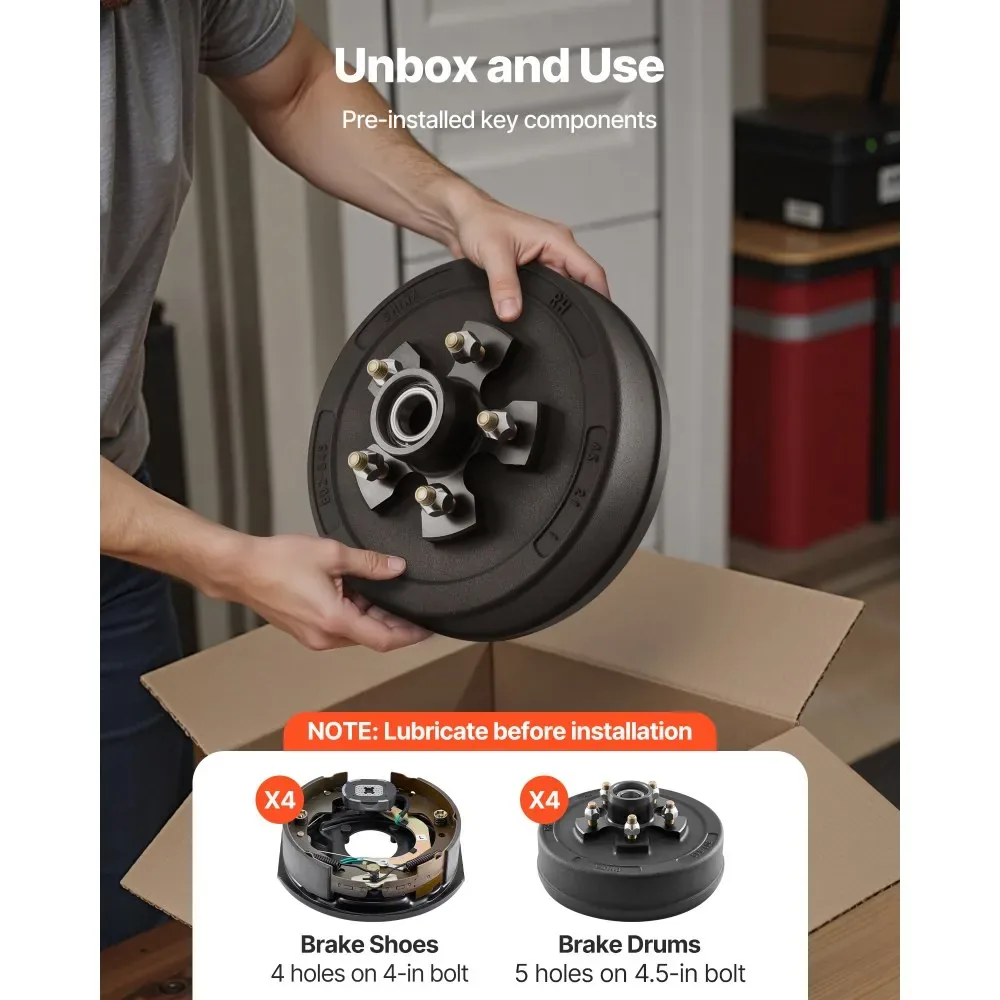 VEVOR Electric Trailer Brake Assembly Brake&Drum 3500lbs product image 4