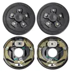 VEVOR Trailer Hub Drum Kits 5 on 4.5" B.C. with 10" x 2-1/4" product image 1