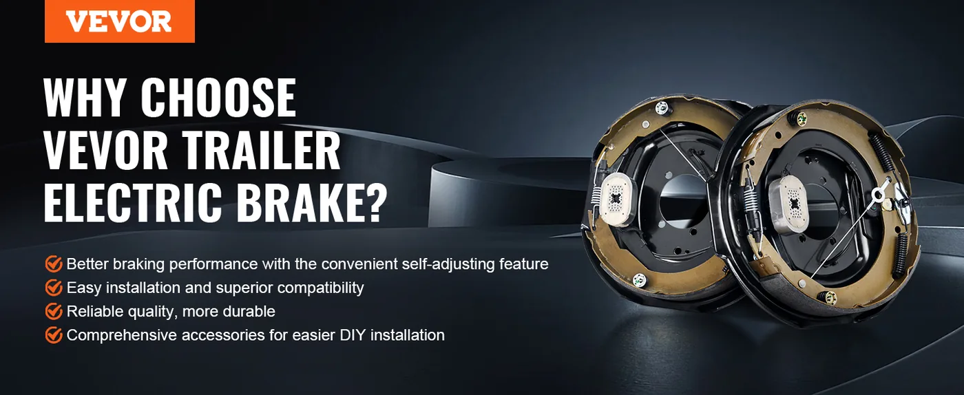 VEVOR Electric Trailer Brake Assembly 7000lbs 1 sets overview