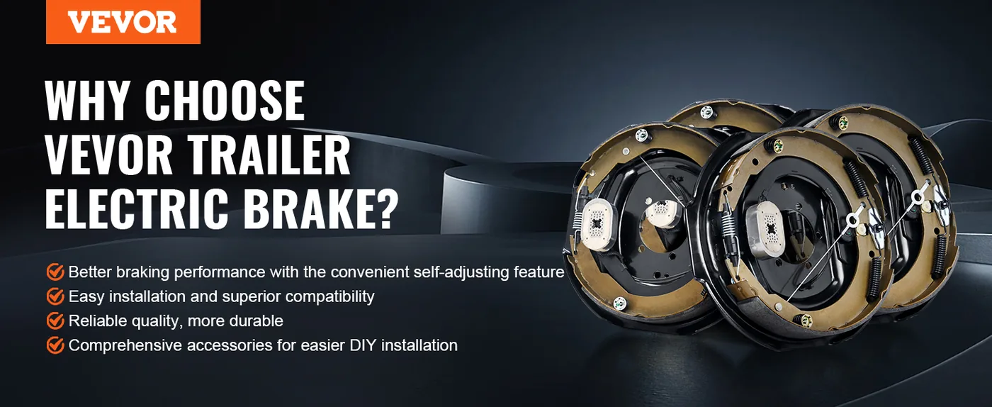 VEVOR Electric Trailer Brake Assembly 7000lbs 2 sets overview