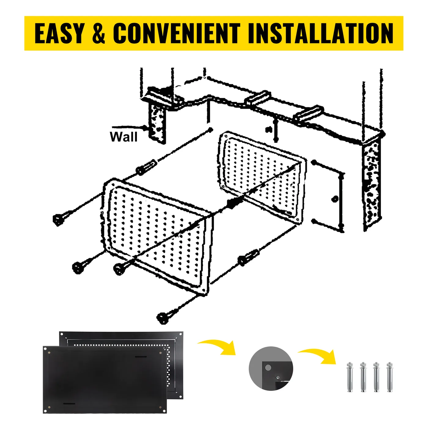 VEVOR Crawl Space Flood Vent Foundation Flood Vent 8"Height feature 4