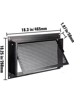 VEVOR Crawl Space Flood Vent Foundation Flood Vent 8"Height feature 8