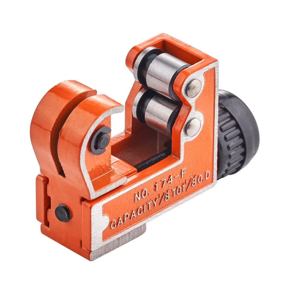VEVOR Mini Tubing Cutter 1/8 to 1-1/8 in Copper Pipe application detail