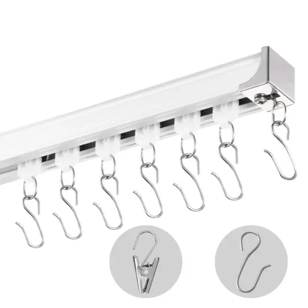 VEVOR Ceiling Curtain Track Set 4-Section Track 3.6 m product image 1