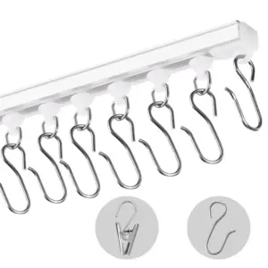 VEVOR Ceiling Curtain Track Set 8-Section Track 3 m product image 1