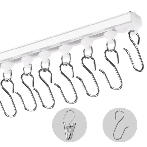 VEVOR Ceiling Curtain Track Set 8-Section Track 3 m product image 1
