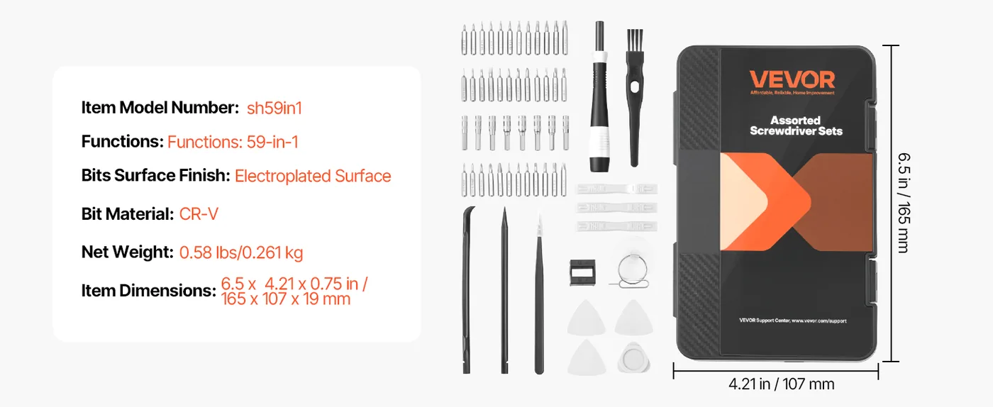 VEVOR Screwdriver Set Boxed feature 5