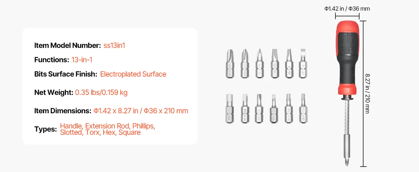 VEVOR Screwdriver Set none feature 5
