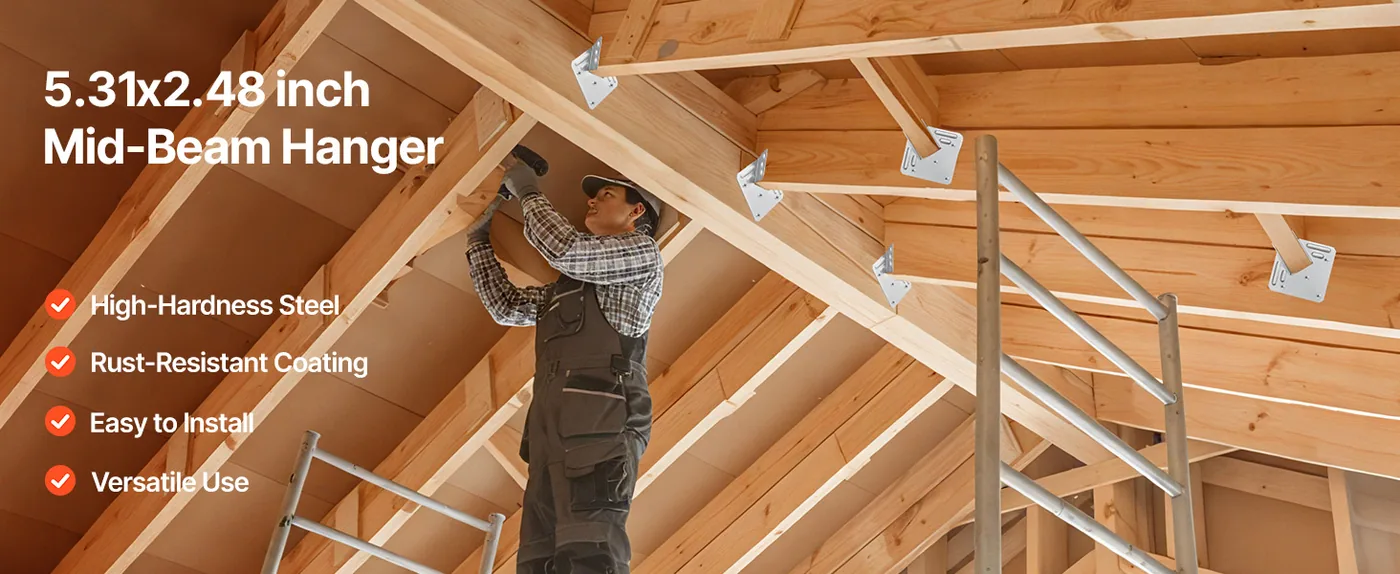 VEVOR Hurricane Ties for Rafter 25 pcs/5.12*5.31 inch overview